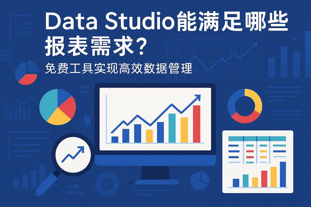 Data Studio能满足哪些报表需求？免费工具实现高效数据管理